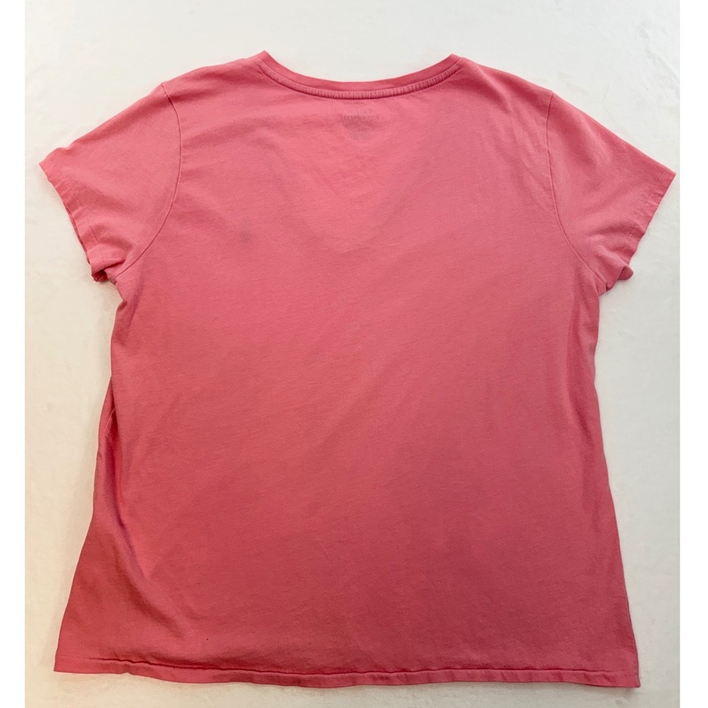 ralph lauren womens v neck basic tee shirt pink pony lightweight casual pony - Picture 5 of 5
